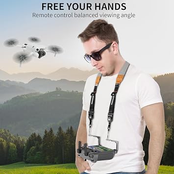 RCstyle Balance Lanyard is Compatible with RC & RC 2 & RC Pro Controllers, and The Remote Control Accessory is Suitable for DJI Mini 4 Pro, Air 3, 2S, Mini 3/3 Pro Lanyard Remote Control Neck Strap | Portable Lanyard for DJI Air 3S/Air 3, Mini 4 Pro, 2S, Mini 3/3 Pro Remote Control Neck Strap, Safe and Comfort