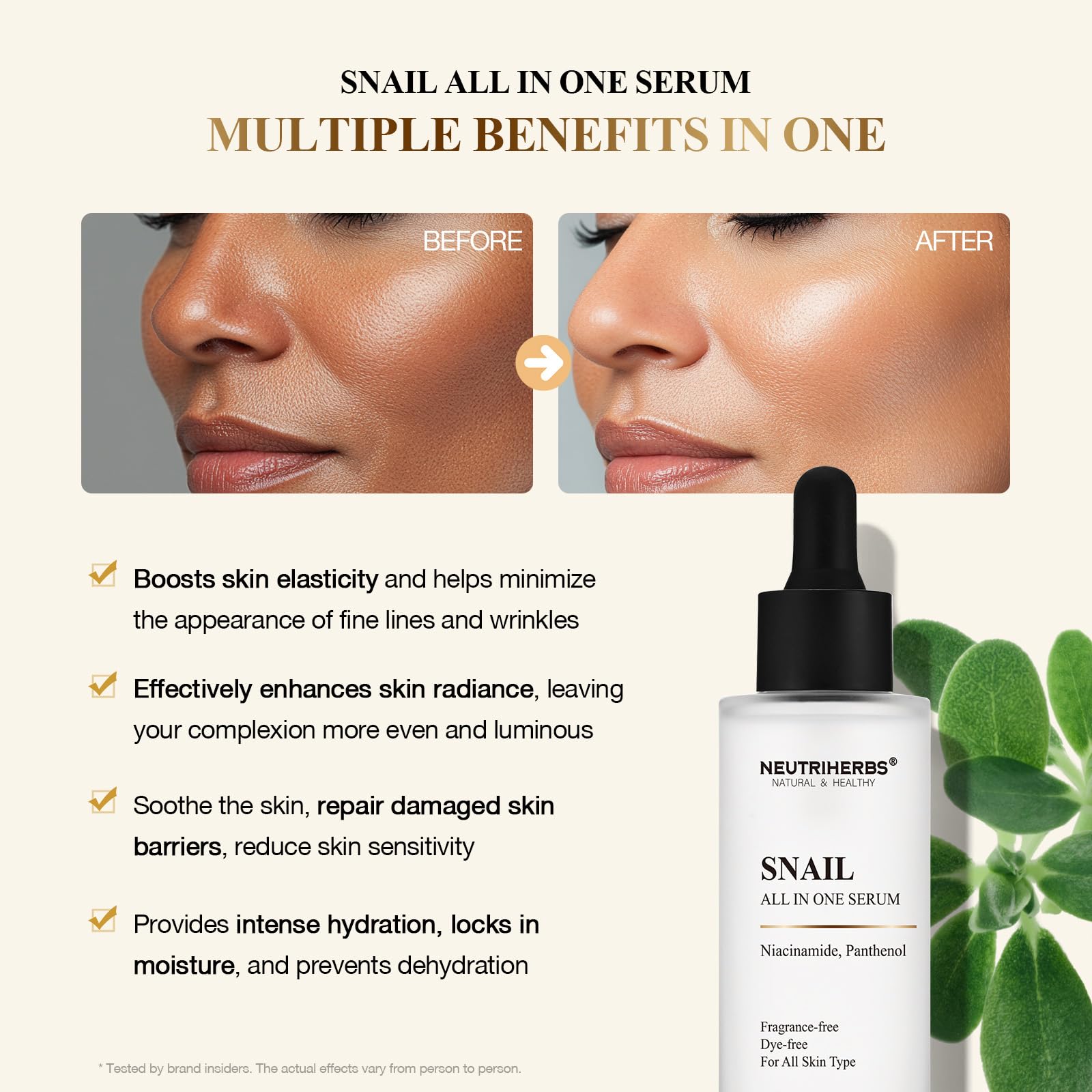 Neutriherbs Snail Mucin, Snail Serum Anti Wrinkle Essence - Image 3