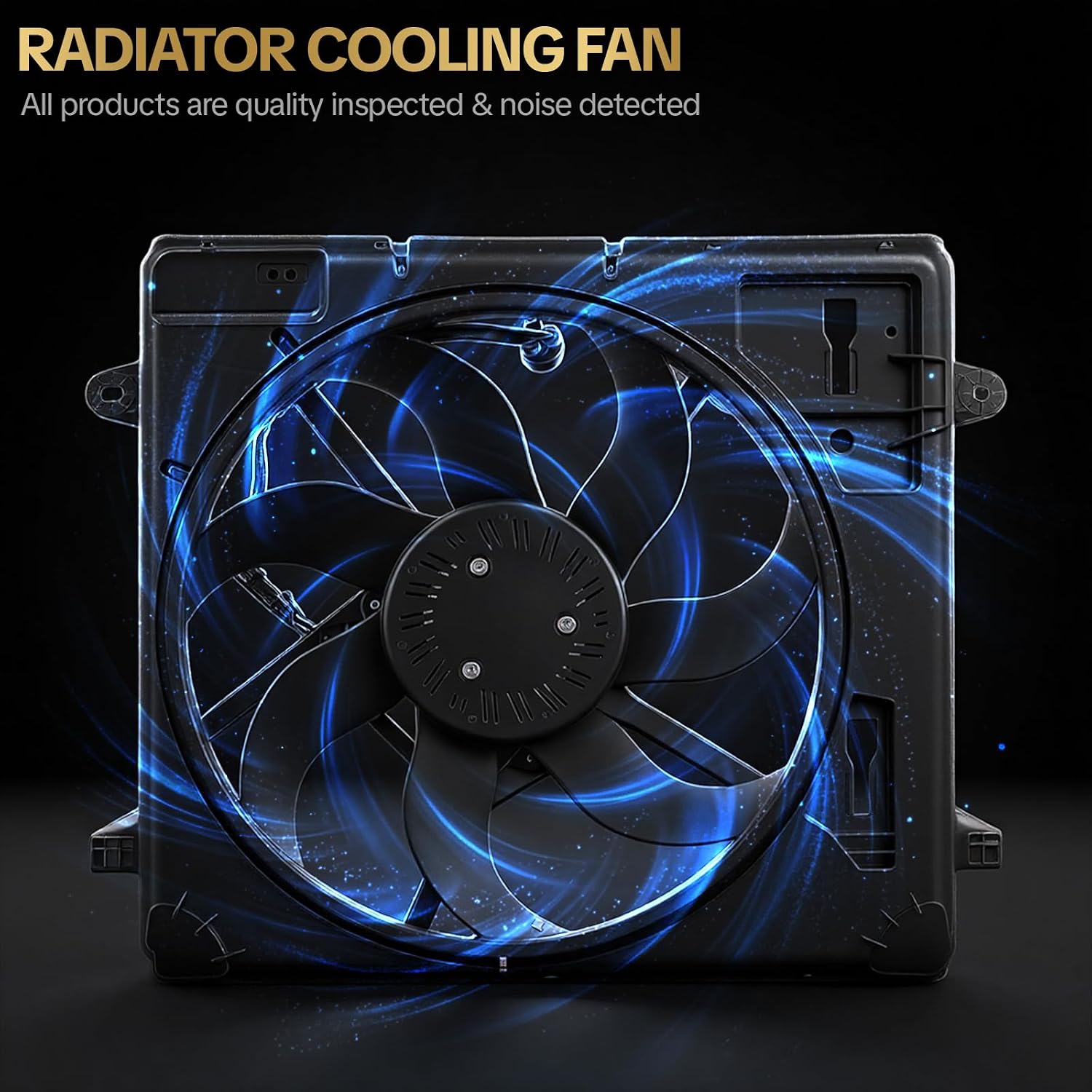 621-601 Cooling Radiator Fan Assembly Fits for 2012-2017 Jeep Wrangler V6 3.6L for 2018-2018 Jeep Wrangler JK V6 3.6L Replaces OE 621601 76366 624080