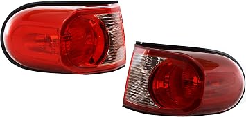 Go-Parts - Tail Lights Lens and Housing Pair/Set for 2007-2011 Toyota FJ Cruiser, Right Passenger and Left Driver, Replacement 2008 2009 2010