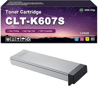 CLT-K607S Toner Cartridge Replacement (with Chip) for Samsung CLX-9350ND CLX-9250NA Printers High Yield Black