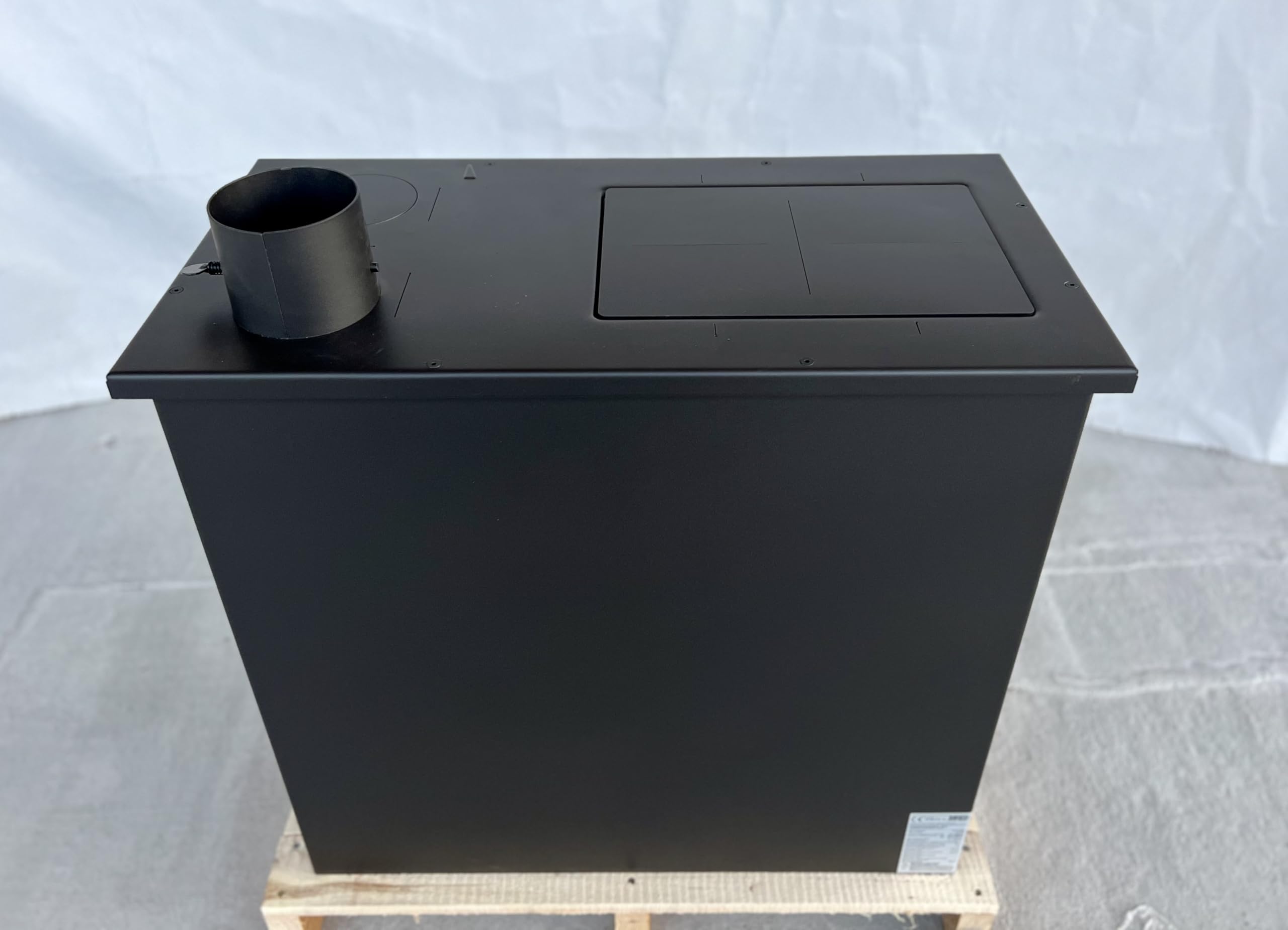 Prity 1P36 D Forno da Cucina con Forno 10,9 kW - Forno a Legna con Piano Cottura BImSchV Livello 2, EcoDesign 2022, EEK A +, Riscaldamento a legna per Cucina Casa Vacanze, Camino