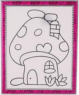 لوح تلوين فوم مع 6 ألوان مائية وفرشاة للأطفال، موديل QYGF332-6-4-3A-2302 من ثري ايه، متعدد الألوان 4