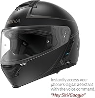 Vista 4 de Sena Impulse DOT Casco modular con Bluetooth abatible con sonido de Harman Kardon, casco de doble visera con sistema de intercomunicación de malla