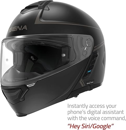 Miniatura 4 de Sena Impulse DOT Flip Up Modular Bluetooth Helmet wSound by Harman Kardon Dual Visor Helmet with Integrated Mesh Intercom System  MP3  Voice Dial