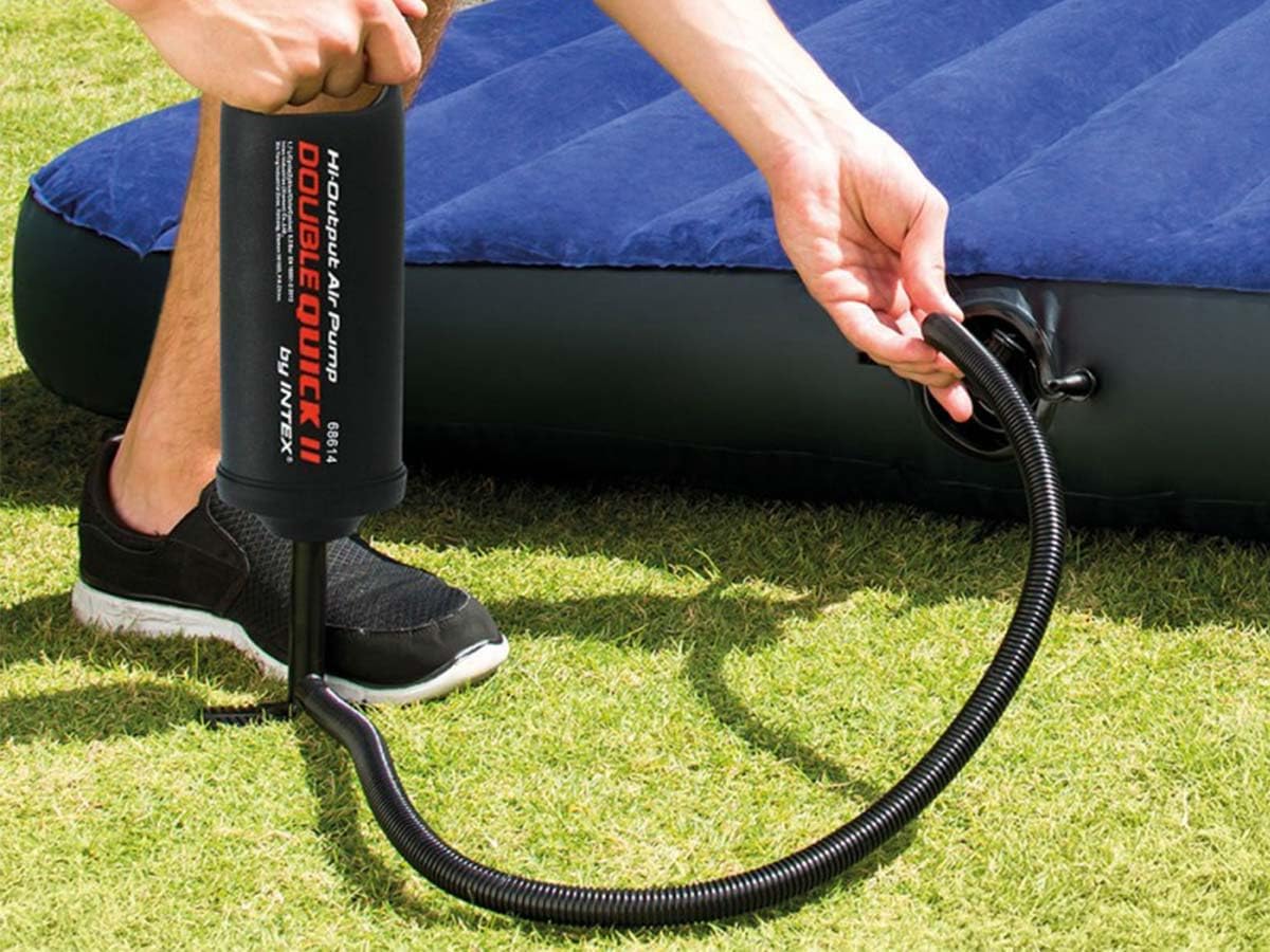 Double Quick System 1 Movement Air Pump Inflatable Boat 2 x Pumped