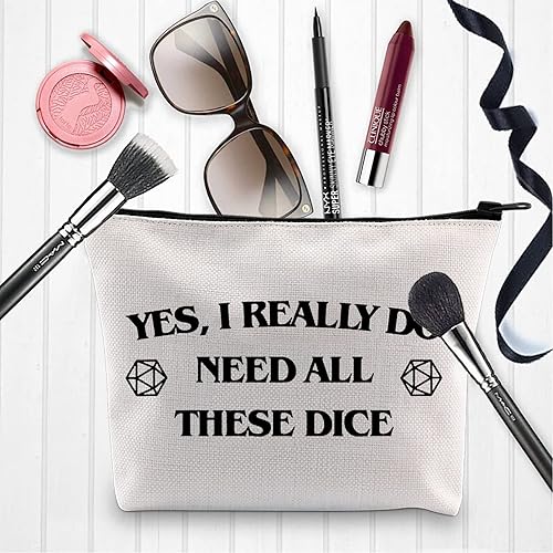 Miniatura 5 de Bolsa de dados D y D, Dungeon Master DM, regalo de juego de rol, Yes I Really Do Need All These Dice Pouch (Sí, necesito dados)