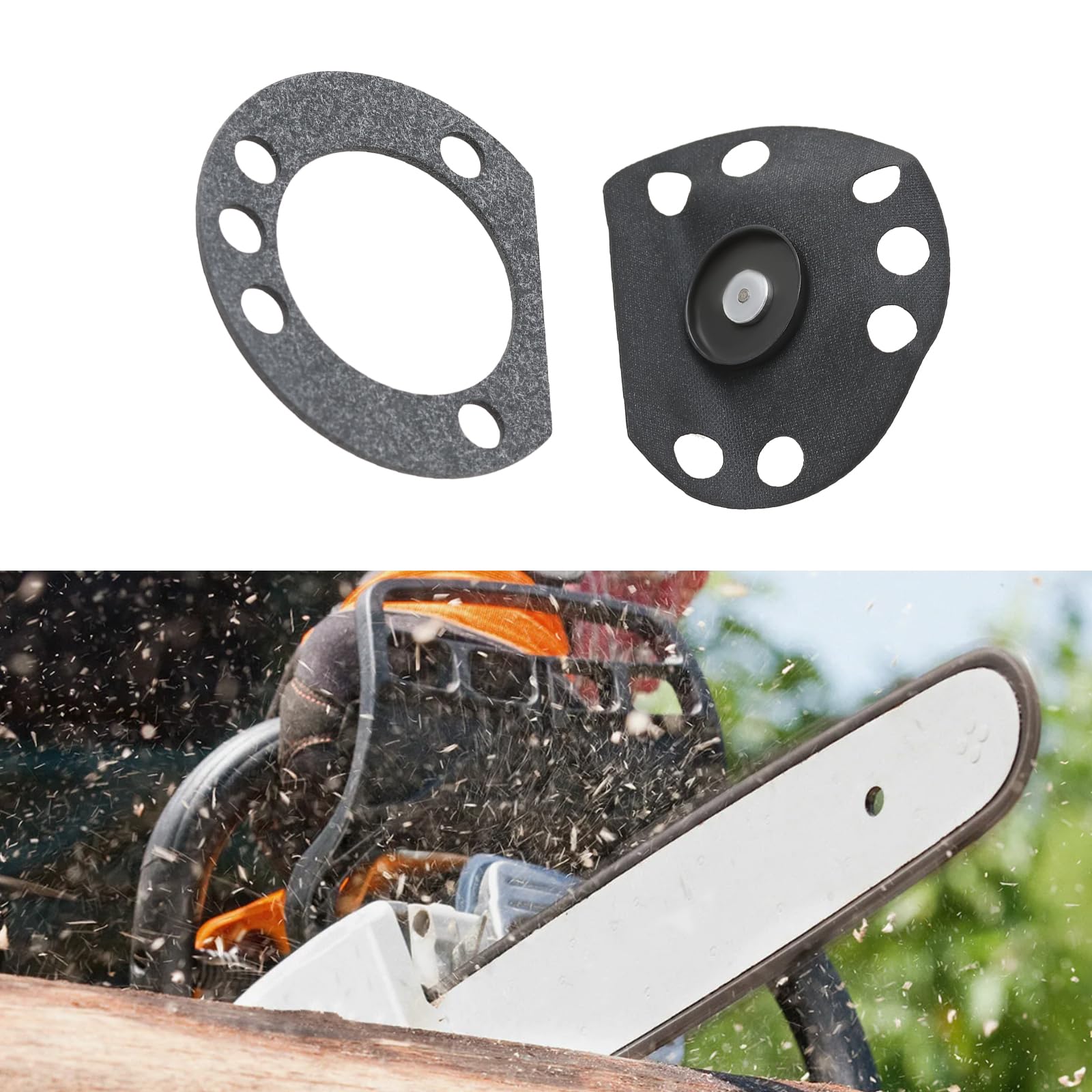 ECSiNG 1 Set Kit Membrana Bomba de Aceite Motosierra 1120-640-1300 0000-997-0610 Compatible con Stihl 009 010 011 012