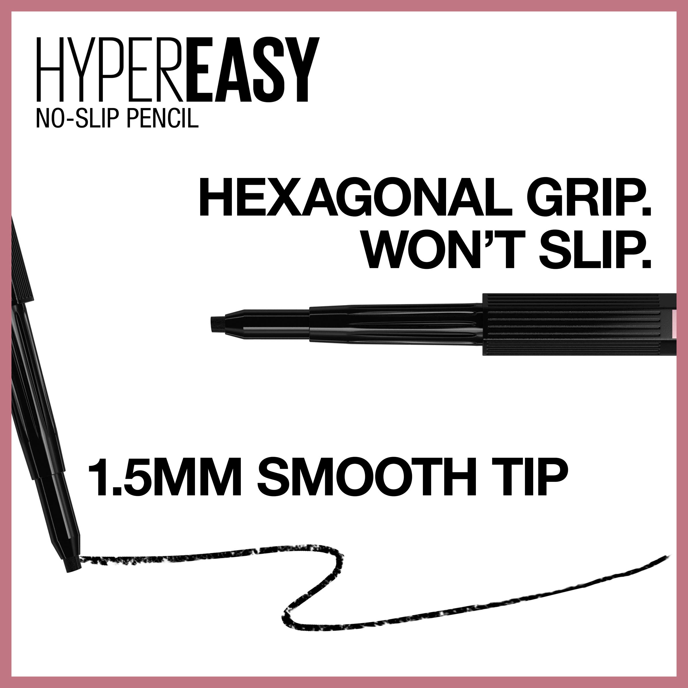 Maybelline New York Eyestudio Hyper Easy No Slip Eyeliner, 002 Dunkelbraun, 2 Stück, 2 Stück