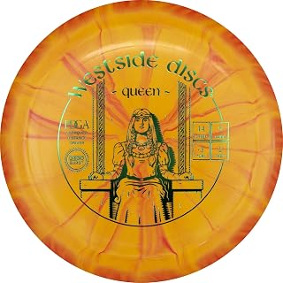 Westside Discs Origio Burst Queen Disc Golf Driver, Men and Women, Maximum Distance Frisbee Golf Disc, Great for Beginners and Easy to Throw, 176g, Stamp Color and Burst Pattern Will Vary