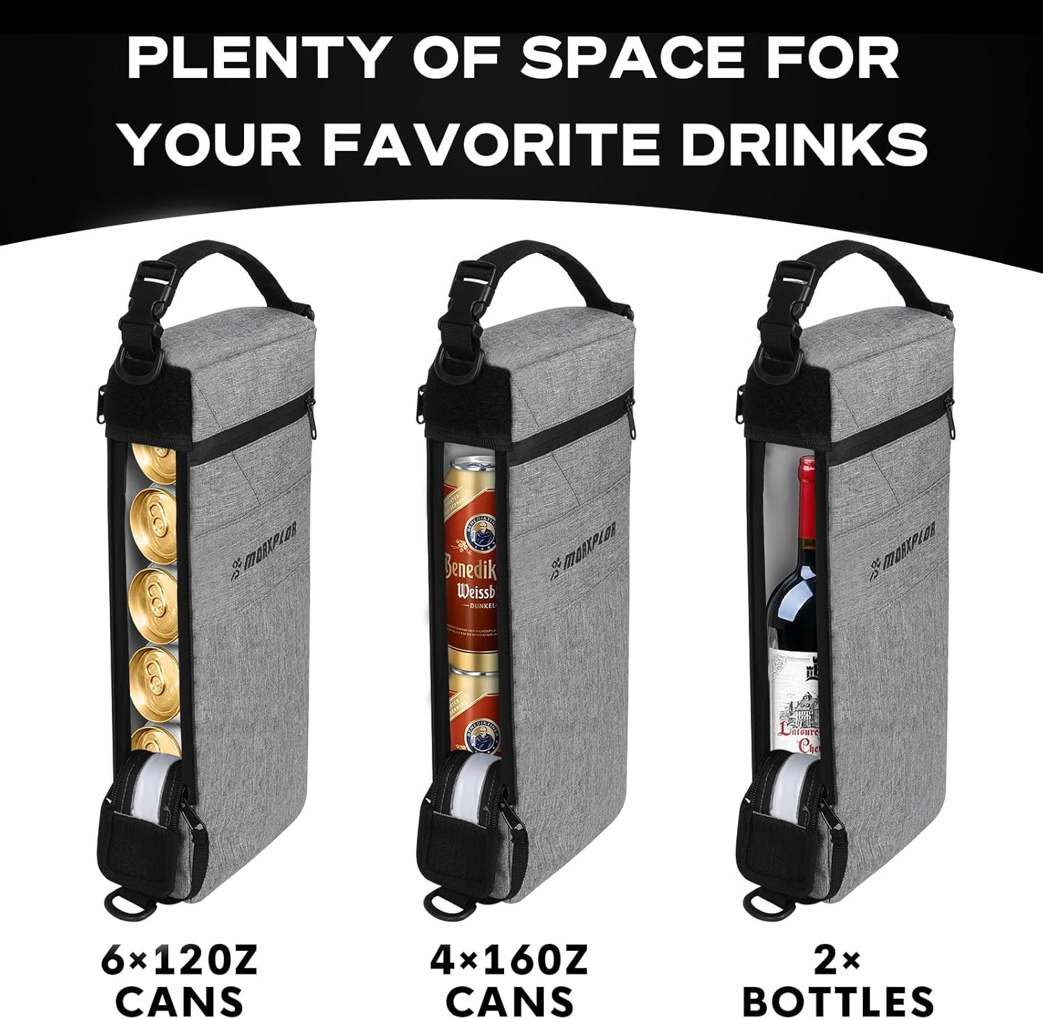 MORXPLOR Golf Cooler Bag - 6 Can Insulated Beer Sleeve Soft Cooler,Golf Cart Accessories,Golf Club Bag Accessories