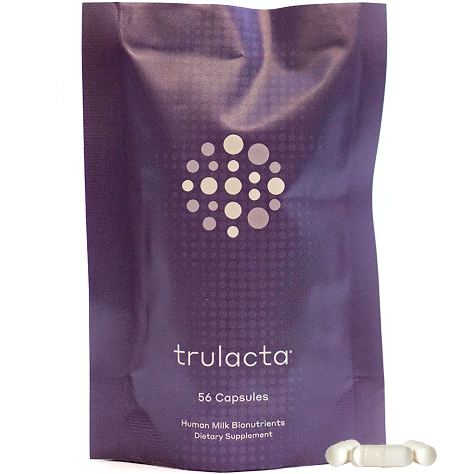 Trulacta The Only 100% Human Milk - HMO Probiotic Supplement Optimal Gut Health, Sleep Better, Menta