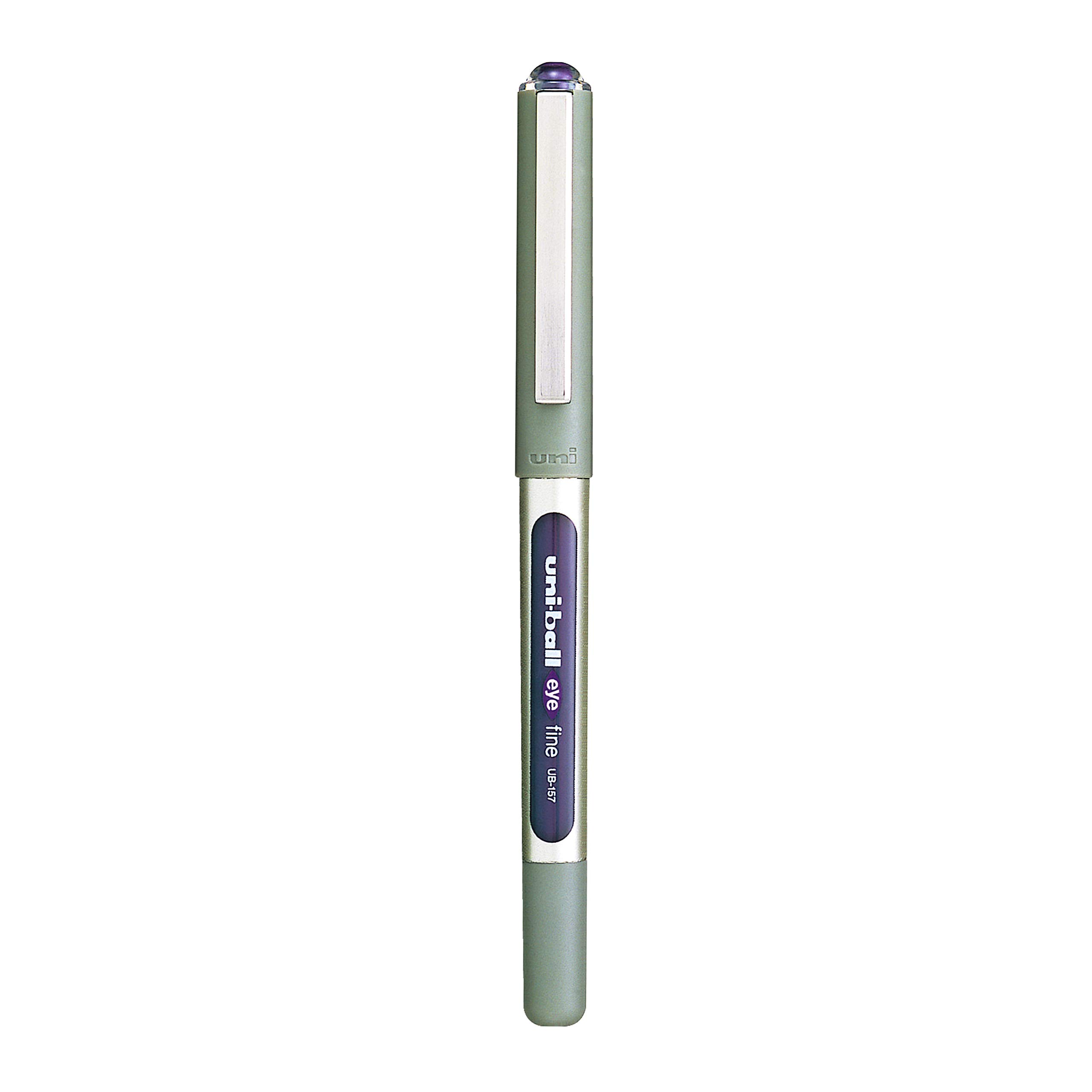uni-ball Eye UB157 Tintenroller, 0,7 mm, violette Tinte, 12 Stück