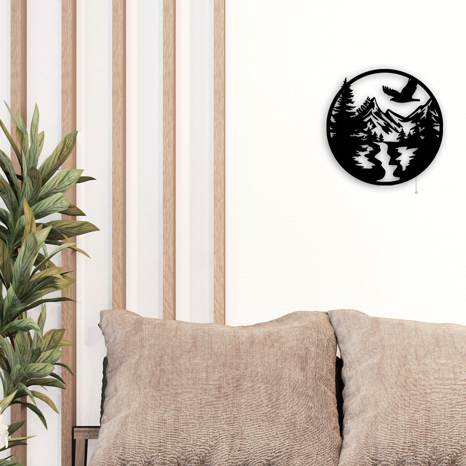 Wald-Fee Deko Wand-Lampe – Personalisiertes Nachtlicht Mit Namen, Batteriebetrieben, Für Kinder & Erwachsene