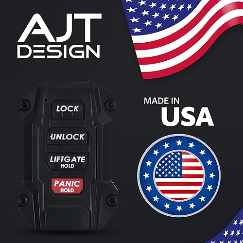 Miniatura 6 de AJT DESIGN Funda de repuesto para llavero 4Runner 2022+ y Toyota Rav4 2019+ - Hecho a medida en Estados Unidos, color negro