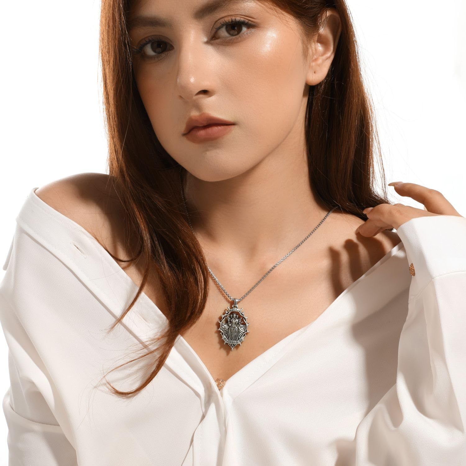 Hecate Pendant Necklace Hekate Witchcraft Wicca Wiccan Moon Goddess Pagan Amulet Jewelry Gifts for Women Men - Image 6