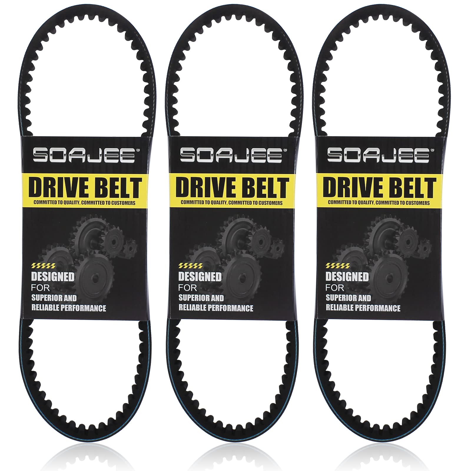3Pcs 835 20 30 CVT Drive Belt for GY6 125cc - 150cc 232cc 152QMI 157QMJ 4-stroke Engines ATV Motorcycle Go Kart Scooter Pit Dirt Mini Bike Agility Baja Carter Coolster Diamo Hammerhead GTS 150