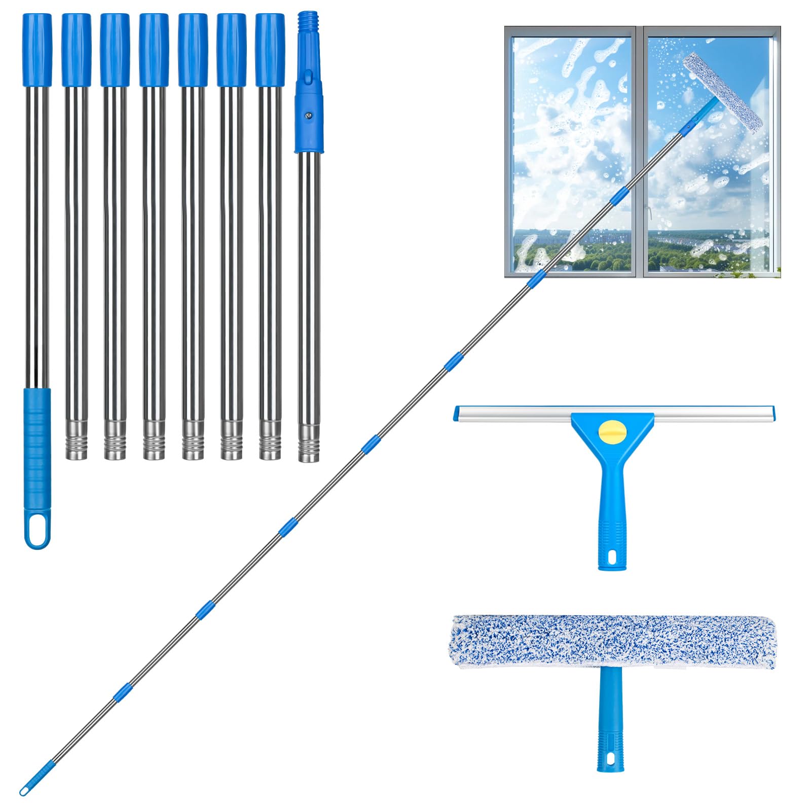 Kit lavage vitres 3m idéal pour grandes fenêtres et véranda