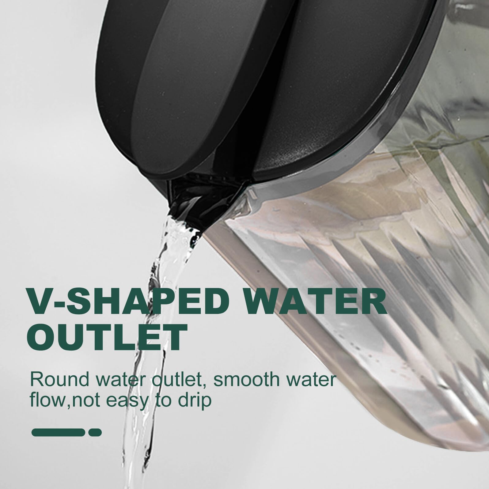 Jarra para Agua Fría de Cocina Tapa, Capacidad Grande, Material Plástico Resistente, Recipiente Doméstico para Jugos y Bebidas, Uso en Hogar y Oficina, Jarra Individual Práctica