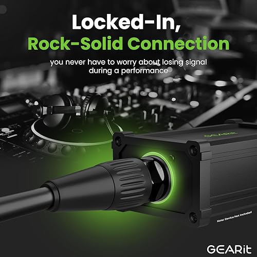 Miniatura 4 de GEARit Cable Ethercon CAT6 blindado (100 pies) de audio profesional e iluminación RJ45 compatible con EtherCON para estudio, escenario, conciertos,