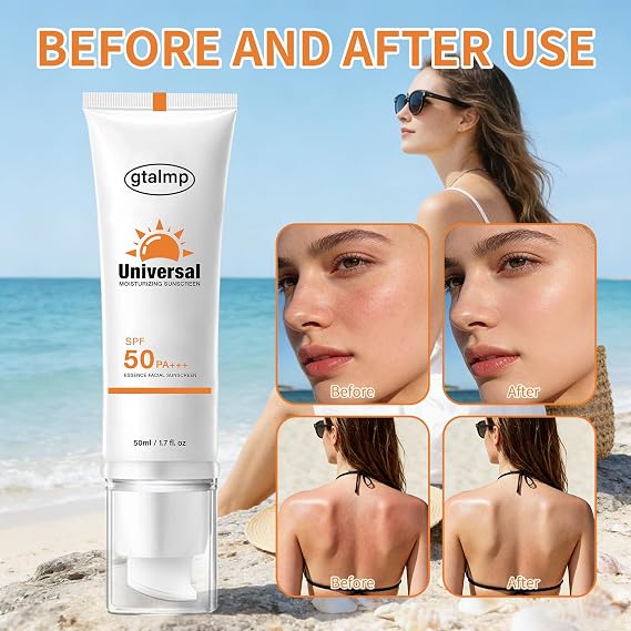 Tinted Sunscreen SPF 50 for Face, Daily Sheer Coverage with Natural Finish, Lightweight Glow & Hydrating Skincare, No White Cast for Women Travel Work Commute