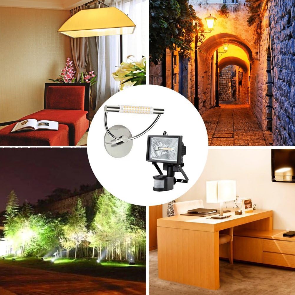 Żarówka, żarówka LED R7S 78 mm 5 W, ściemnialna, oświetlenie 360°, halogenowe żarówki zastępcze R7S 50 W, liniowe reflektory J78 z podwójnym zakończeniem do lamp sufitowy
