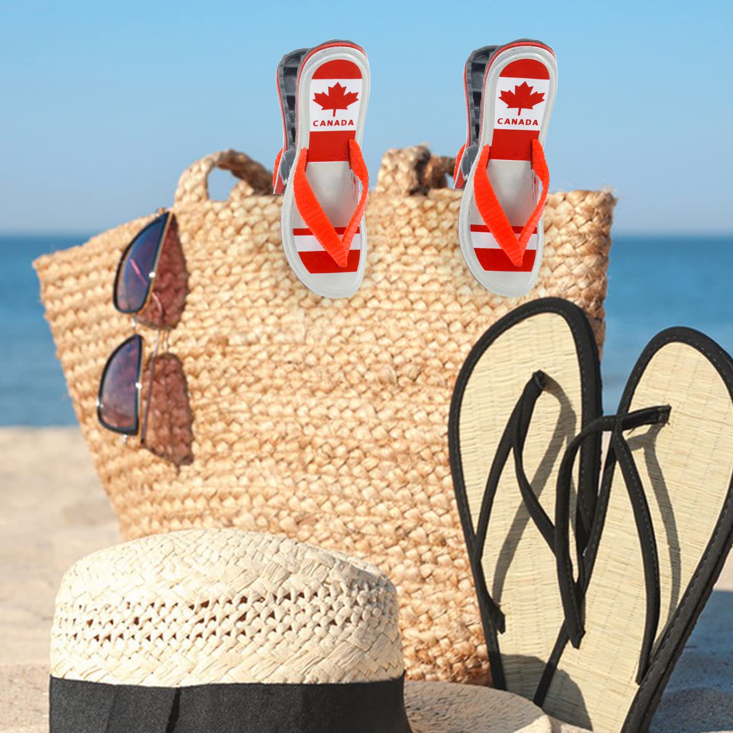 4 Pinces Pour Serviette De Plage/tapis - Designs Fun (pastèque, Surf, Ananas...) En ABS, Résistantes Au Vent - Idéales Pique-nique, Camping