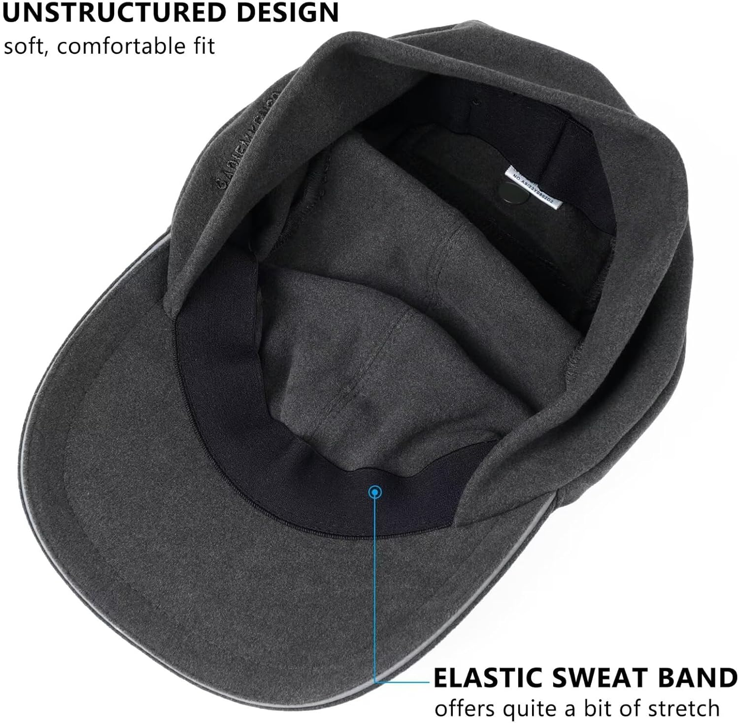 GADIEMKENSD Women's Winter Reflective Fleece Ponytail Hat with Drop Down Ear Warmer - Image 6