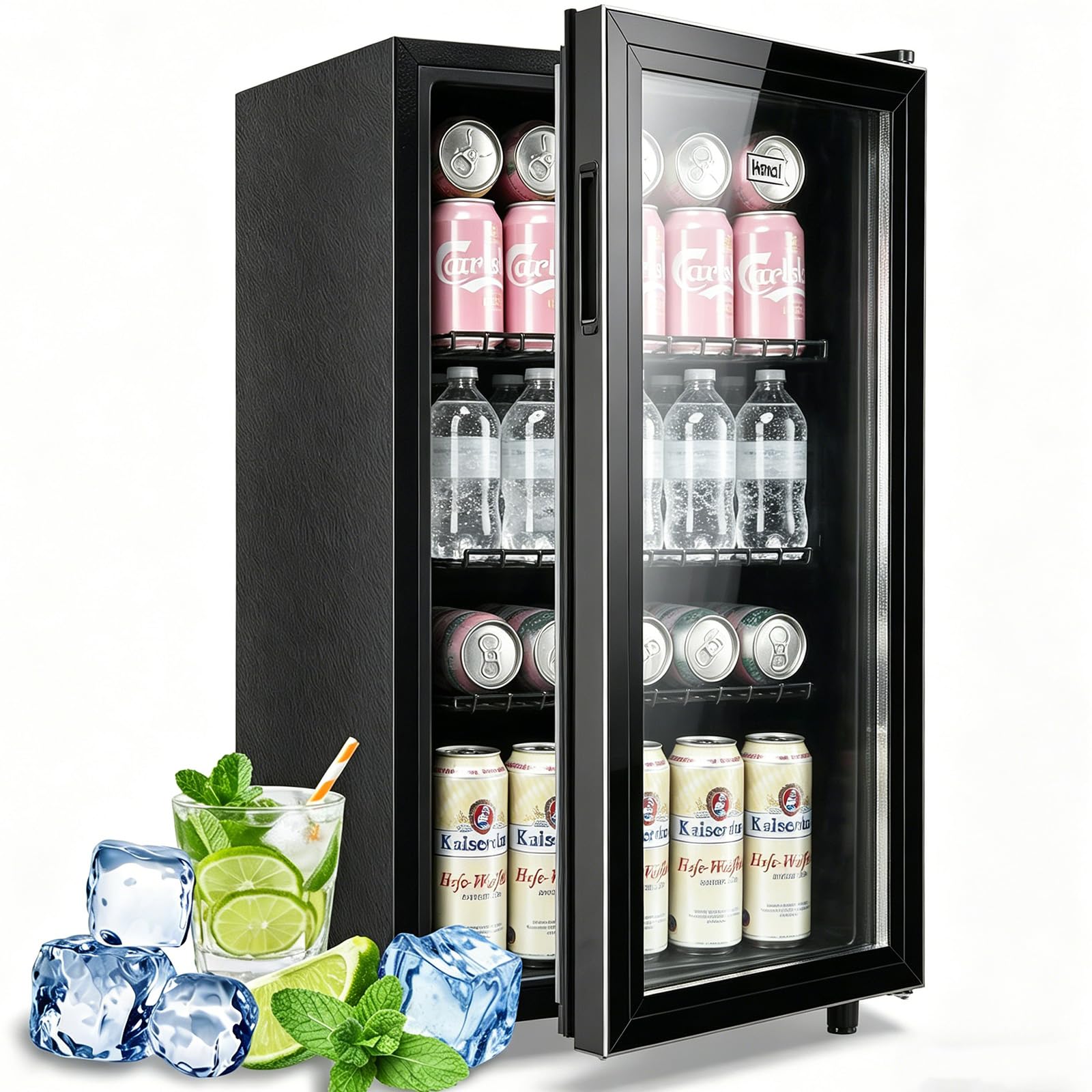WANAI NB-regular100 3.5 cu ft Beverage Cooler Black