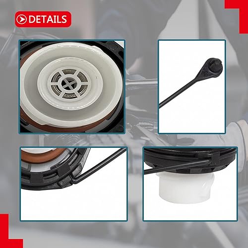 Miniatura 6 de Tapa de llenado de depósito de combustible para Ford Crown Victoria E-150 Wagon Econoline E-250 E-350 Super Duty E-450 Escape Expedition Explorer