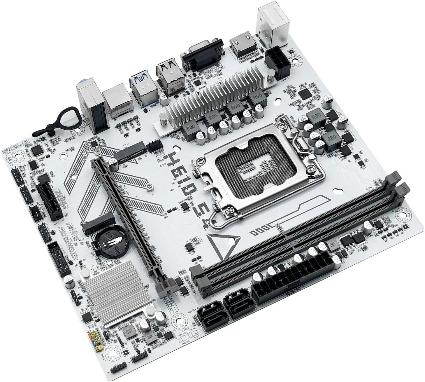 Rear I/O panel and included accessories for the H610 S4 Motherboard