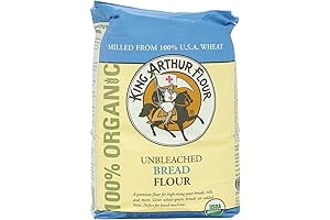 King Arthur 100% Organic Unbleached Bread Flour: Experience Artisan-Crafted Perfection in Every Loaf