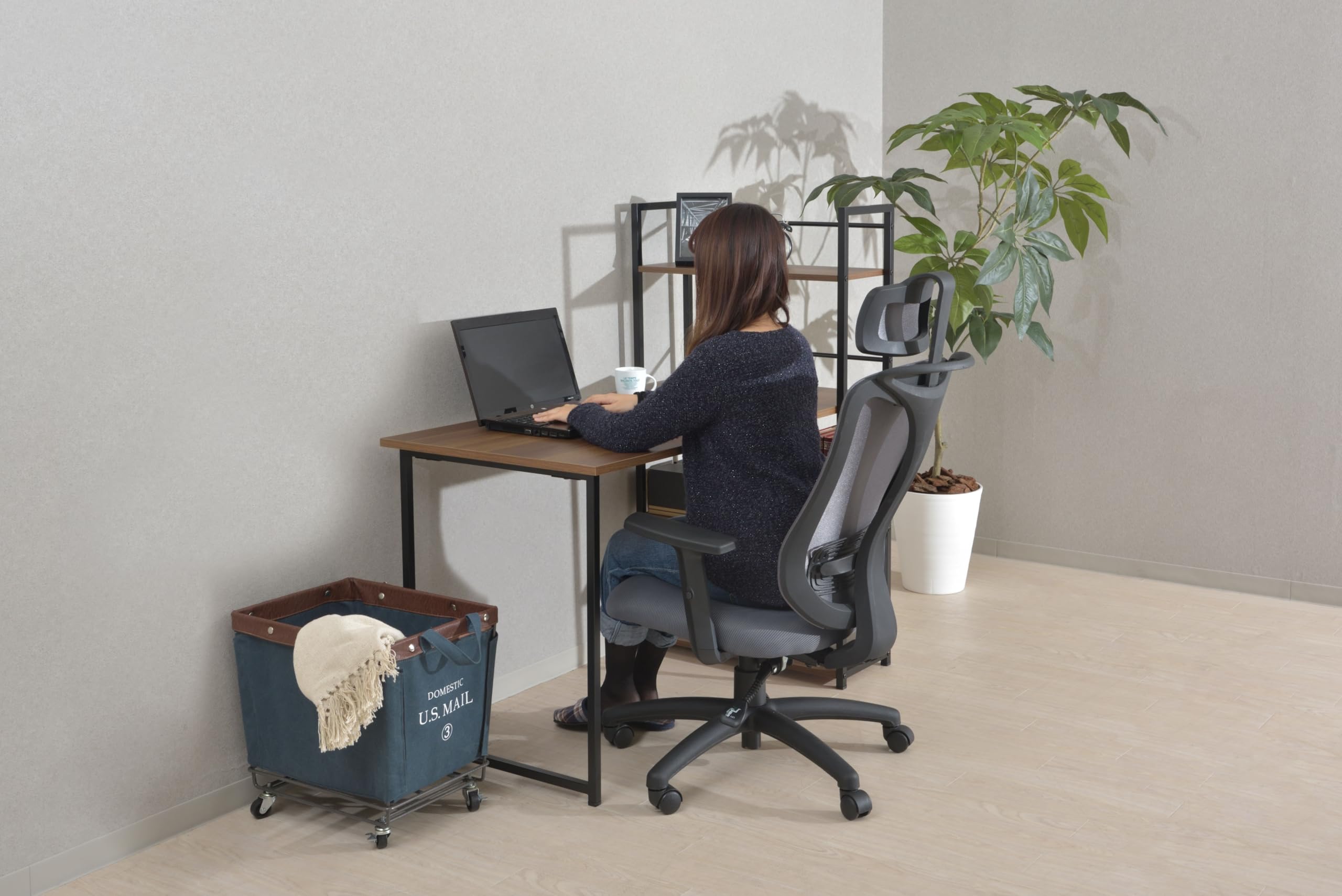 AZUMAYA 幅120㎝デスク PT-461BR Amazon.co.jp: AZUMAYA 幅120cmデスク ブラウン色 PT-461BR