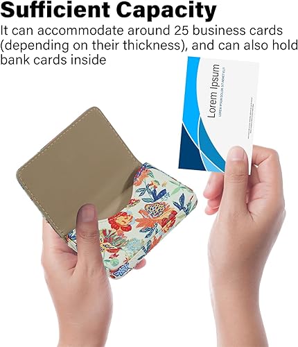 Miniatura 8 de Cartera con bloqueo de interferencia de radiofrecuencia, tarjetero de cuero minimalista para tarjetas de crédito comerciales, con cierre magnético,