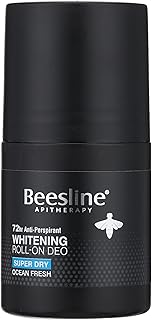 Beesline Whitening Roll-On Deo Super Dry Silver Power - Ocean Fresh for men 72h Protection - 50 ml