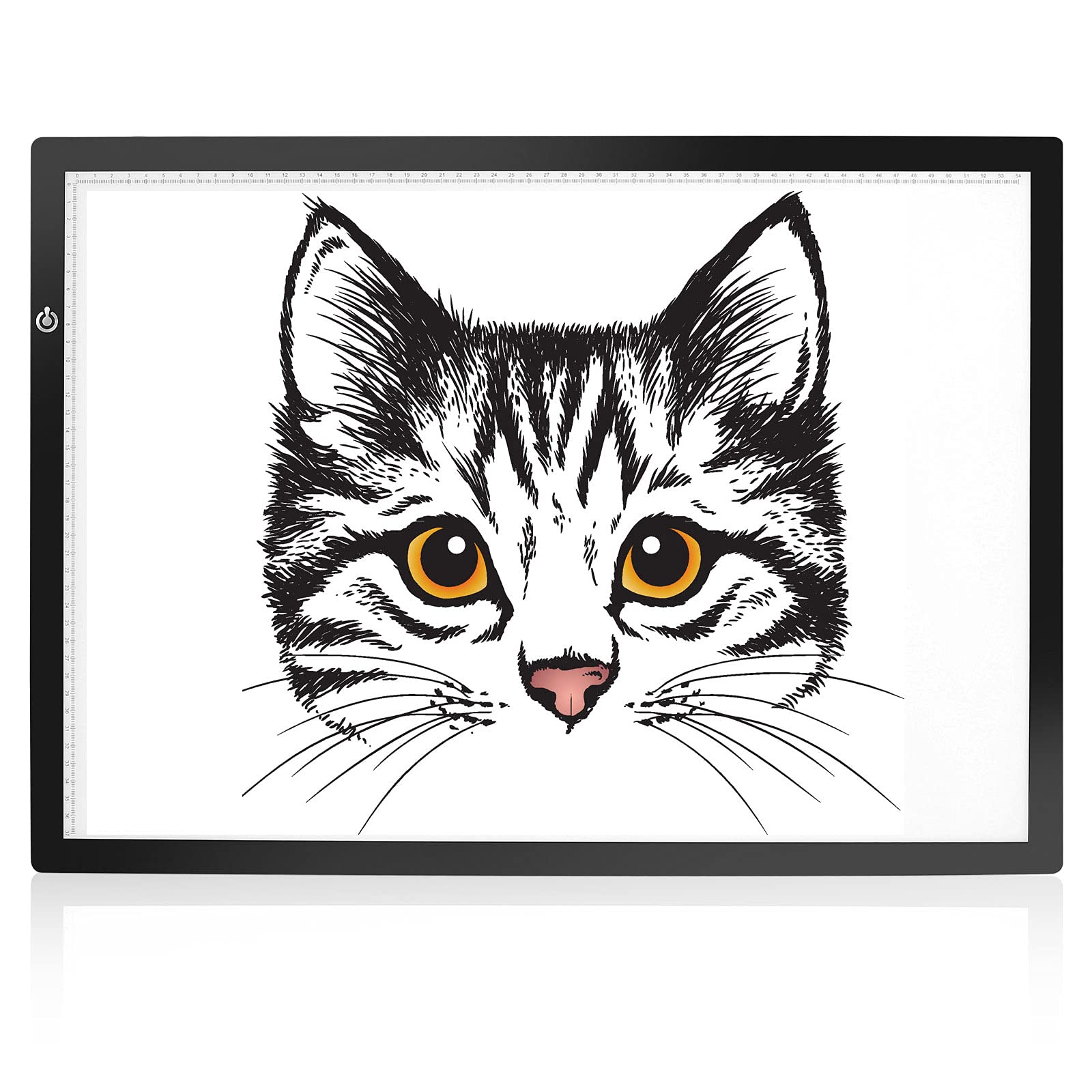 ME456A2 Light Pad, LED Copy Board Drawing Tablet, Adjustable Brightness Tracing Box Ideal for Diamond Art, Weeding Vinyl, Viewing Slides, Stenciling, Embossing, Quilting Stencils