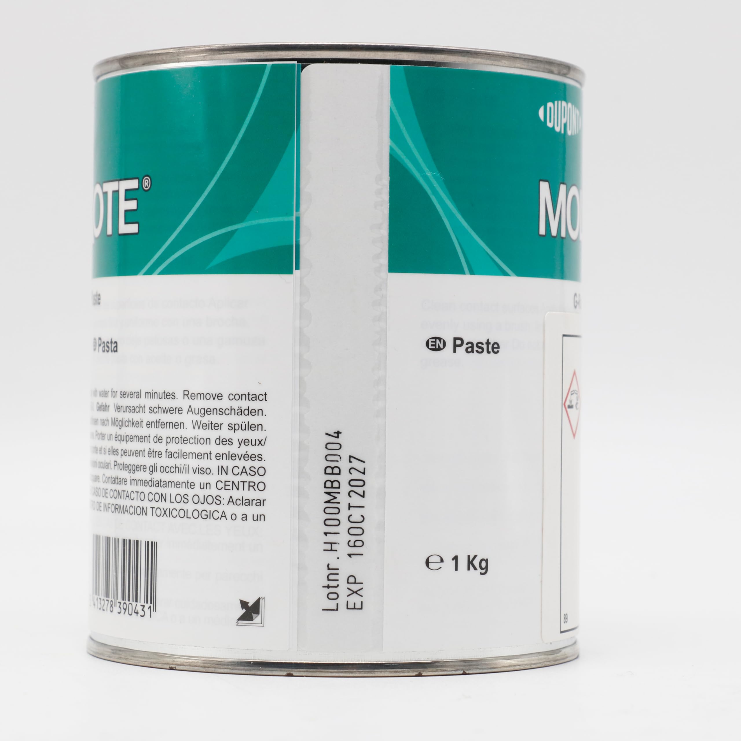 MOLYKOTE G-Rapid Plus - Pasta (GRP) 1 kg, grasa lubricante de disulfuro de molibdeno para rodamientos y engranajes, lubricante de alto rendimiento para aplicaciones de presión extrema y alta carga