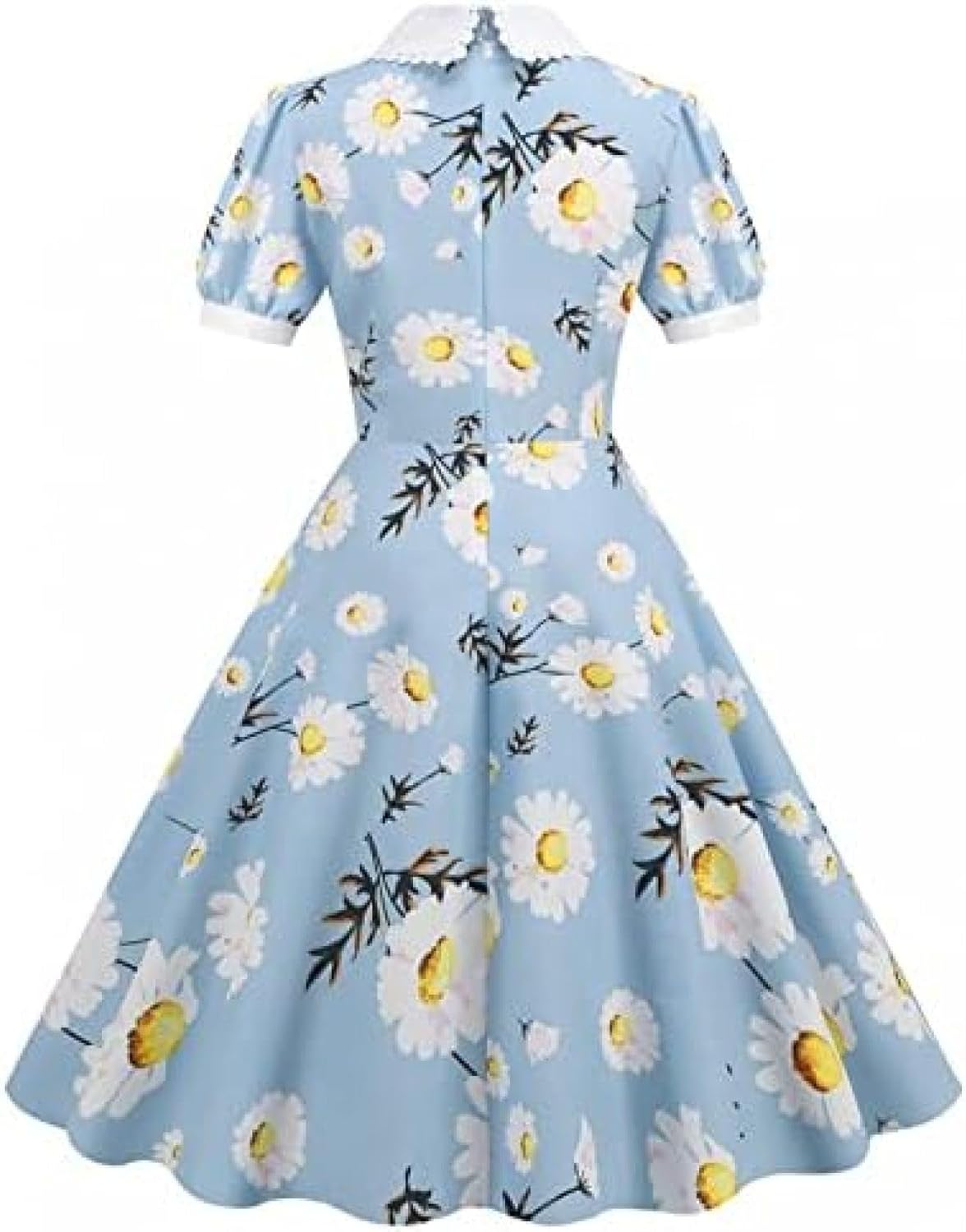 [売店] ロングワンピース レディース 春夏 花柄 ワンピース 半袖 レトロワンピース 膝丈 50年代 ロカビリー 結婚式ワンピース