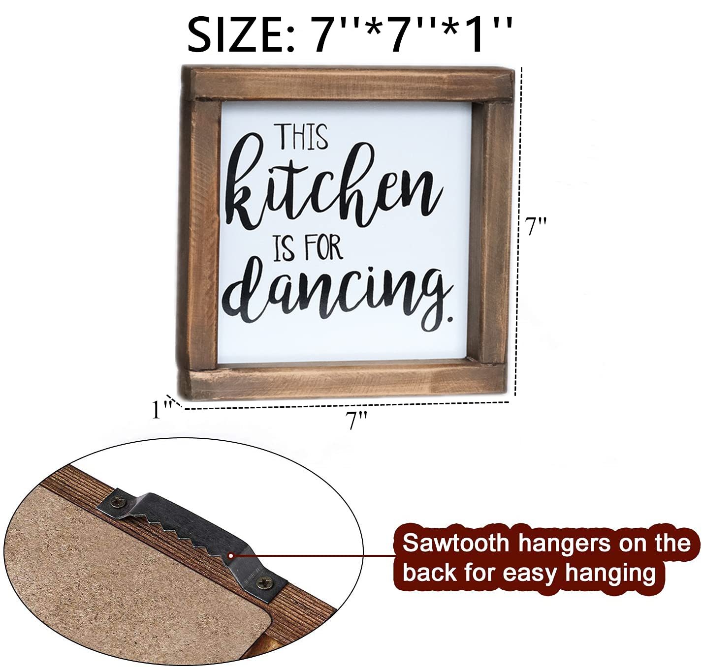 Targa In Metallo Decorativa 'This Kitchen Is For Dancing' - Poster In Latta Vintage 20,3x30,5 Cm Con Fori Preforati - Decorazione Da Parete Per Cucina, Garage, Bar, Interni/Esterni