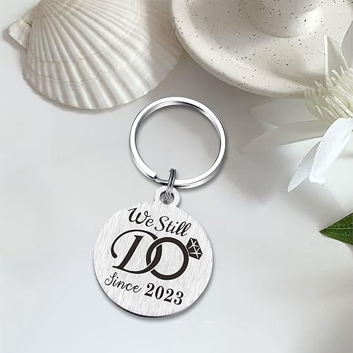 Miniatura 4 de TANWIH Llavero de segundo aniversario de boda, regalos para marido y él, aniversario de 2 años para hombres, todavía lo hacemos desde 2023,