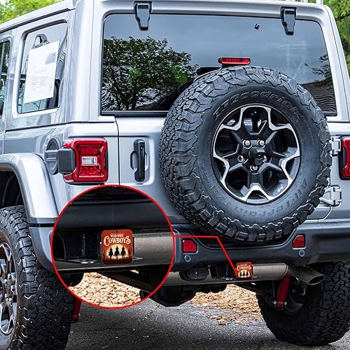 Vista 14 de Cubierta de enganche de remolque de 2 pulgadas, águila calva, grunge, águila calva americana, bandera de Estados Unidos, cubierta de goma