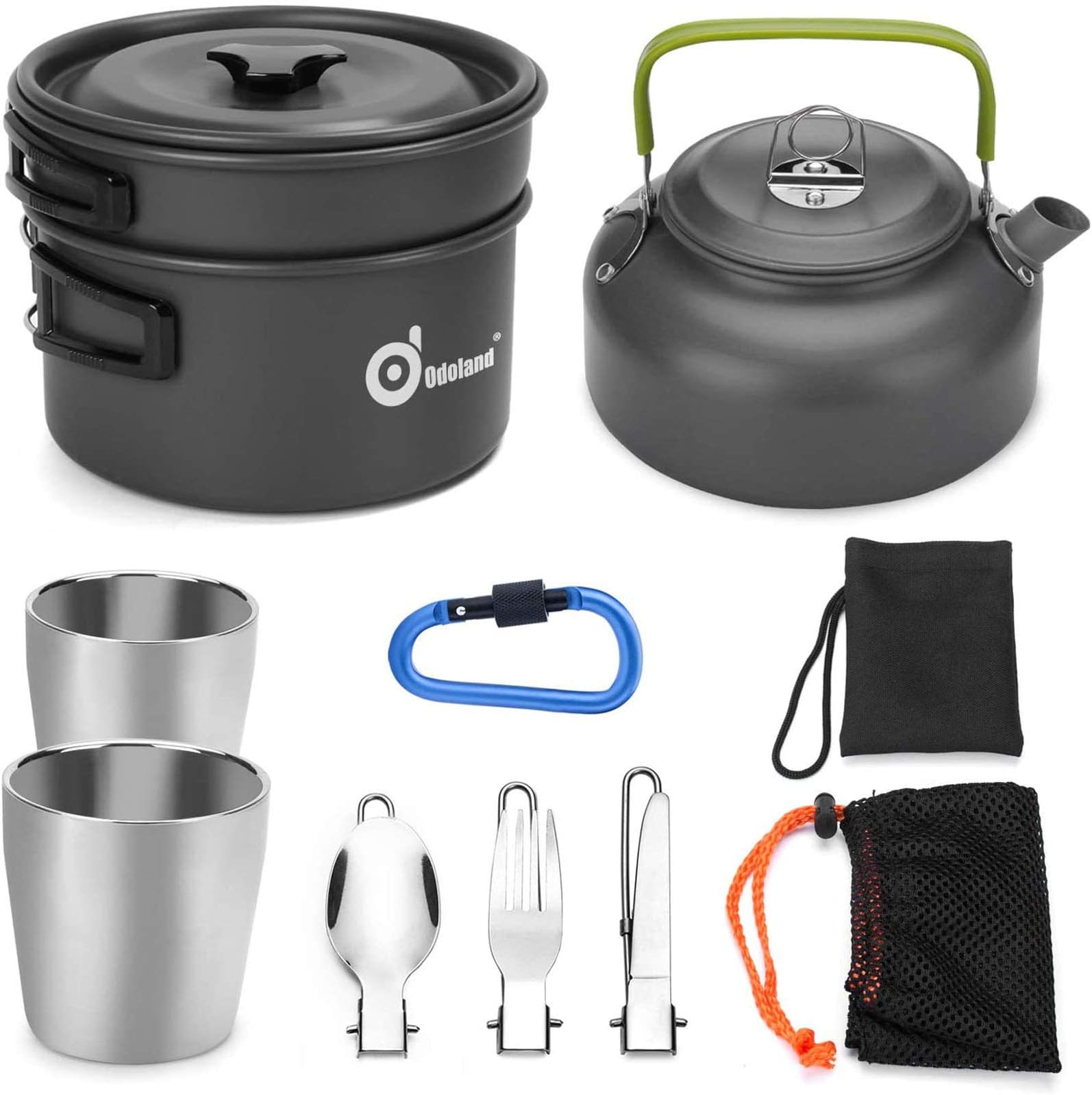 Portable Camping Cookware Set - Lightweight Aluminum Cookset For - View #11