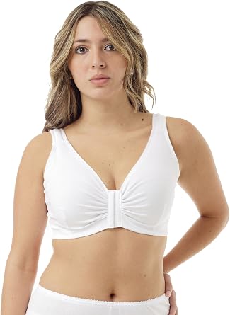 Underworks Womens Sleep and Leisure Bra 3-Pack White