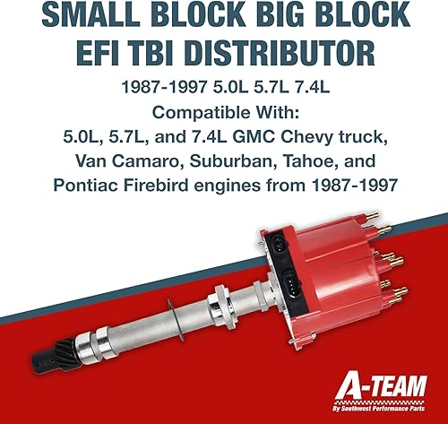Miniatura 3 de A-Team Performance - Bloque pequeño Big Block EFI TBI Distribuidor 1987-1997 5.0L 5.7L 7.4L - Compatible con GMC Chevy C/K Pickup Truck Van Camaro