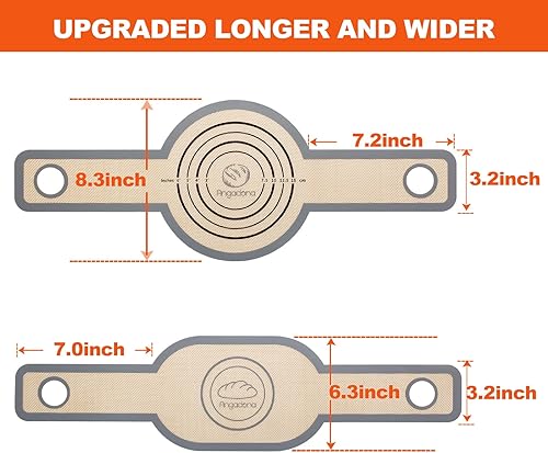 Miniatura 6 de honda de pan de silicona ovalada y redonda - mejor silicona de Japón. antiadherente y fácil de limpiar estera ovalada reutilizable de silicona para