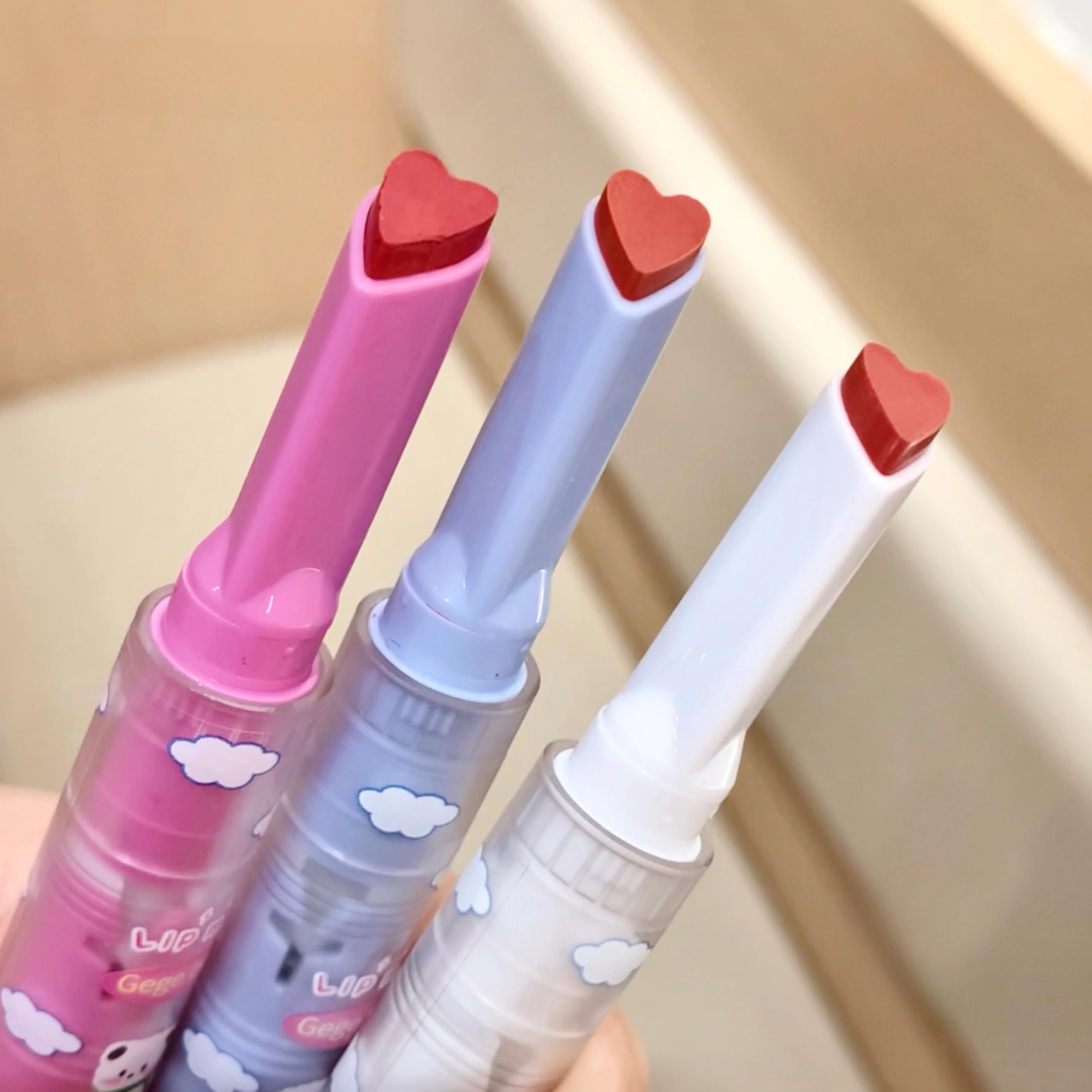 Gege Bear Creamy Mist Solid Lip Mud- High-Pigment, Long-Lasting & Waterproof Lip Clay | Smudge-Proof & Non-Sticky Velvet Soft Matte Lip Mud | Lightweight, Airy Matte Lipstick for Women | Moisturizing & Blurring Korean Beauty Cloud Lip Mud for Soft, Smooth & Full Lip (03# Kitten Pajamas, 2g)-image-30