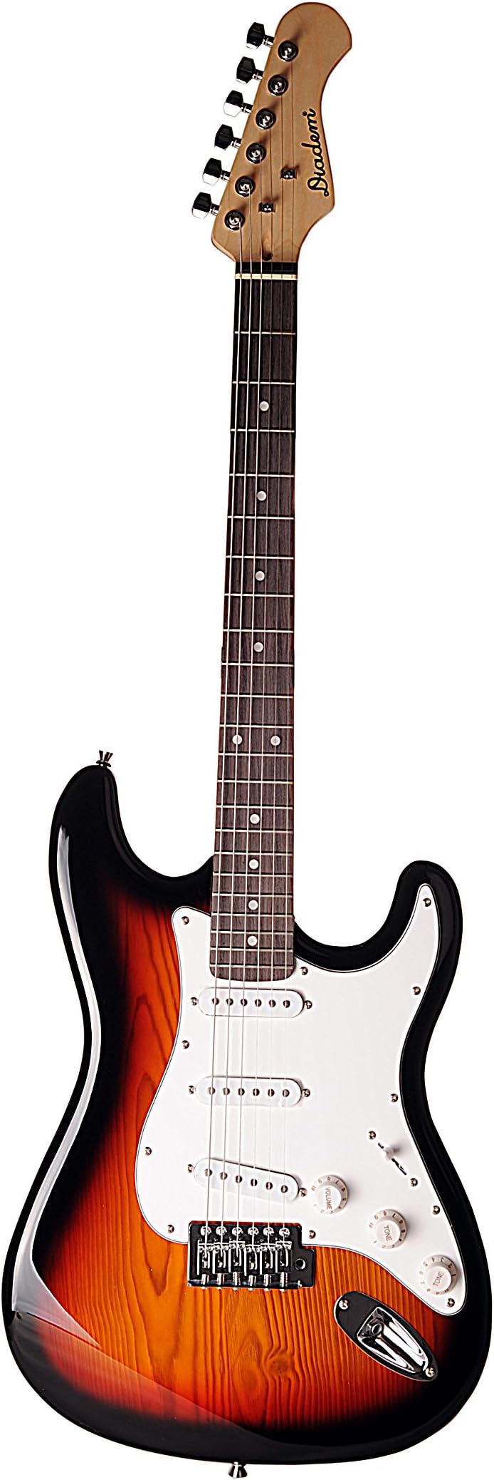 Diadem Electric Guitar Sunburst Color 39" with Gig Bag Case