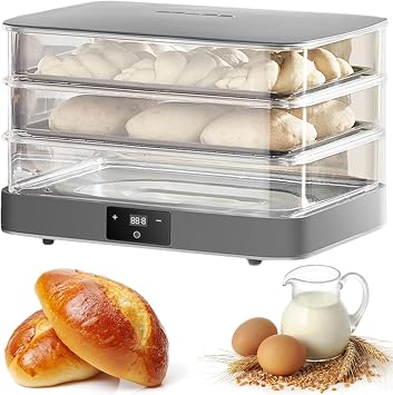 Electric Dough Proofer Machine, 40L Kitchen Dough Yogurt Bread Fermentation Machine, with Humidity, Timing and Temperature Control, Sourdough Bread Proofer Box - Perfect for Home Use