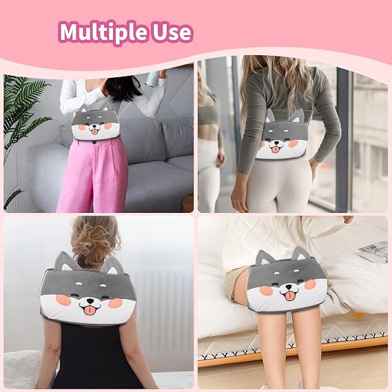Hot Water Bottle Belt, Wearable Warm Hot Water Bottle with Waist Cover Hot Water Bag with Soft Cover Hot Water Bottles for Neck and Shoulder, Back, Legs Pain Relief and Warm