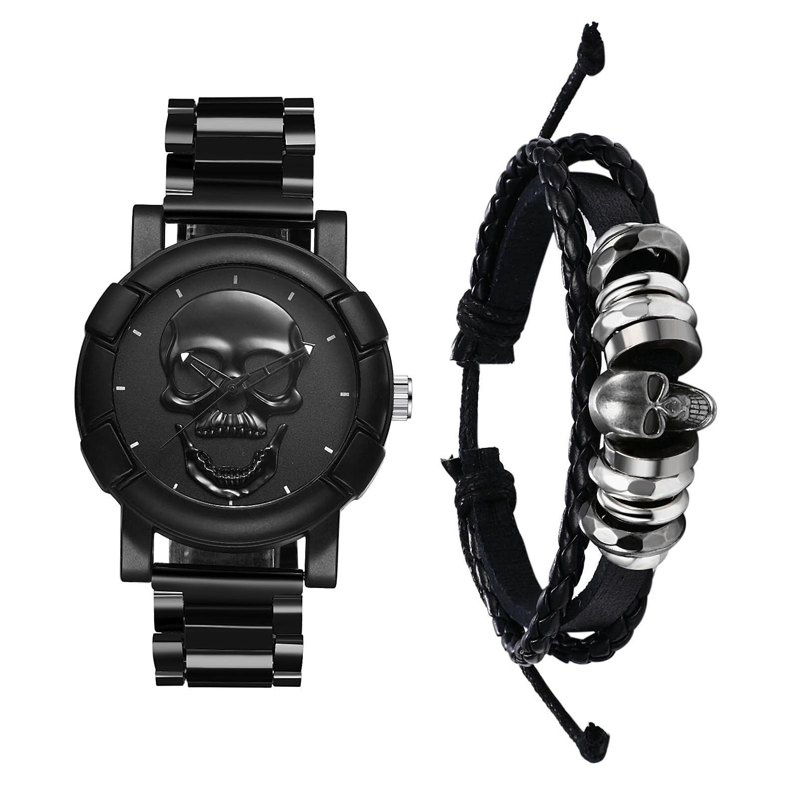 JewelryWe Damenuhr Elastische Uhr mit Pulsberechnung: 12/24H